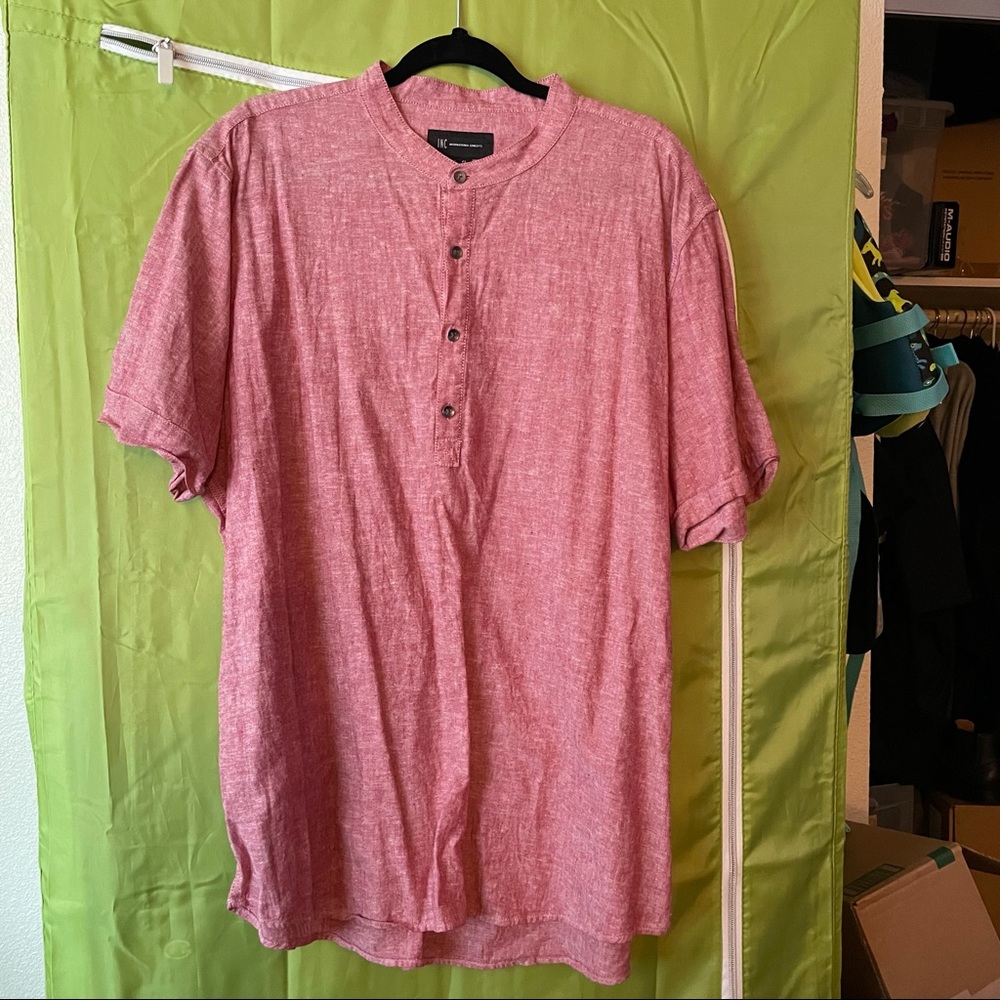 INC International Concepts Half button up shirt